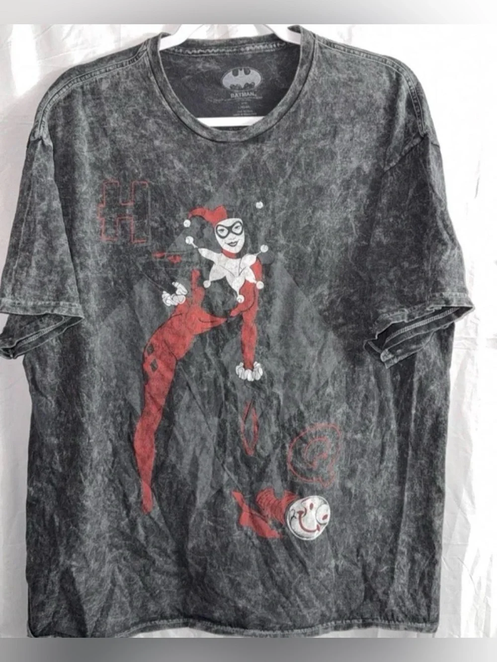 Batman Harley Quinn Graphic Tee - Black/Red/White